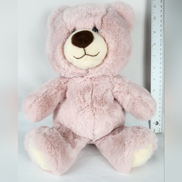 A88 Aurora Hugga Wug Soft Pink Teddy Bear Plush 12" Stuffed Toy Lovey - Picture 1 of 8